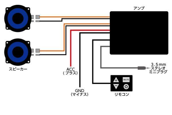  for motorcycle audio kit amplifier * speaker attached 12V car for new goods bike parts center 