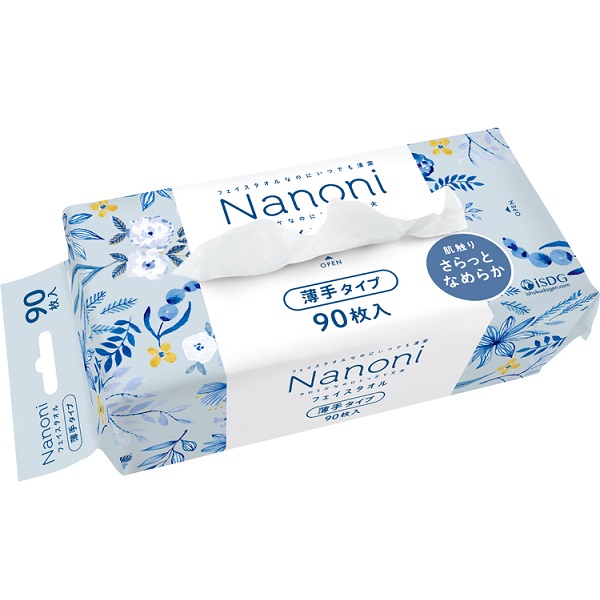 Nanoni フェイスタオル 薄手タイプ 90枚×1個 キッチンペーパータオルの商品画像