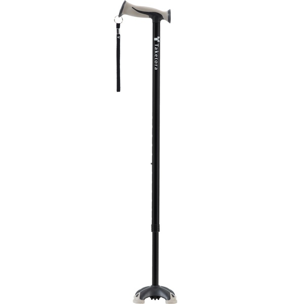 竹虎 バンブーステッキワイド多点杖 104880（ブラック）の商品画像