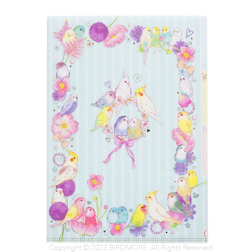 クローズピン たけいみき Miki Takei Collection 3ポケットクリアファイル A4（フラワリー）の商品画像