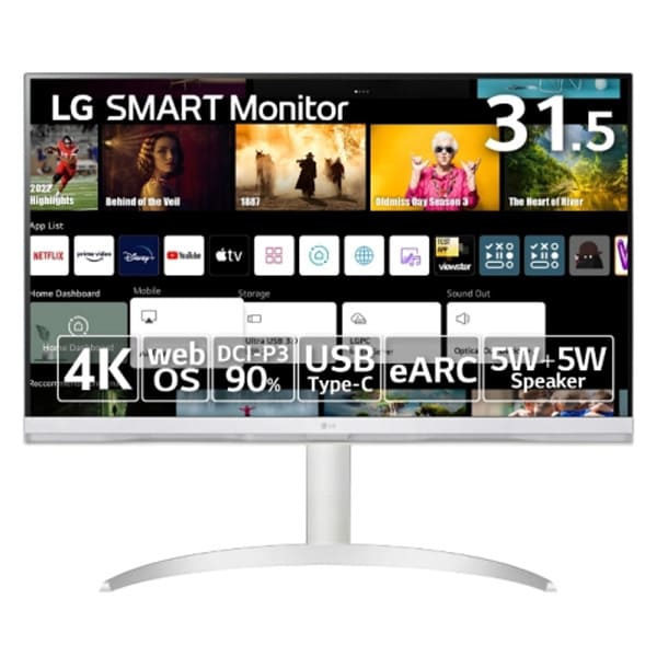 32SQ730S-H 31.5インチ LG SMART Monitor 4K （3840×2160） スマートモニター/webOS22搭載 パソコン用ディスプレイ、モニターの商品画像