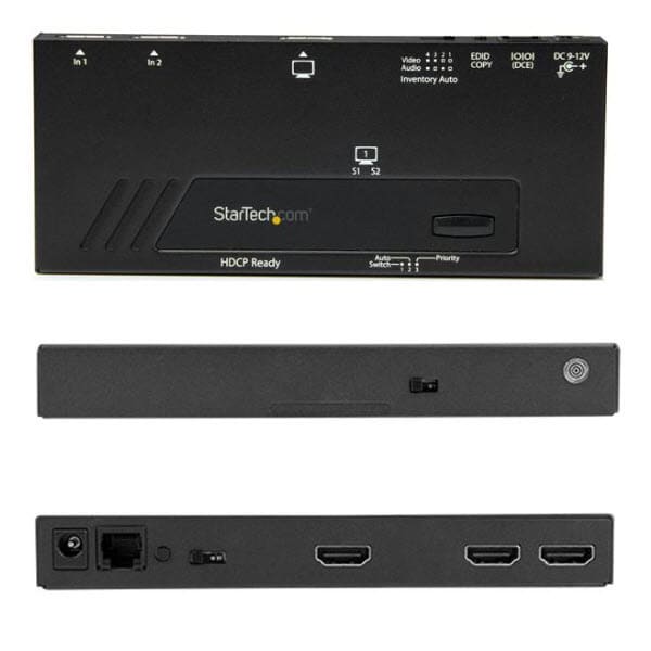 HDMI display switch StarTech.com 2 input 1 output selector 4K 2x1 HDMI switch high speed * automatic switch with function serial control VS221HD4KA