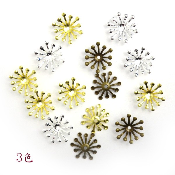  charm ... large 1 2 ps 10 piece silver l knob skill raw materials accessory parts hair ornament material handicrafts flower core flower seat 