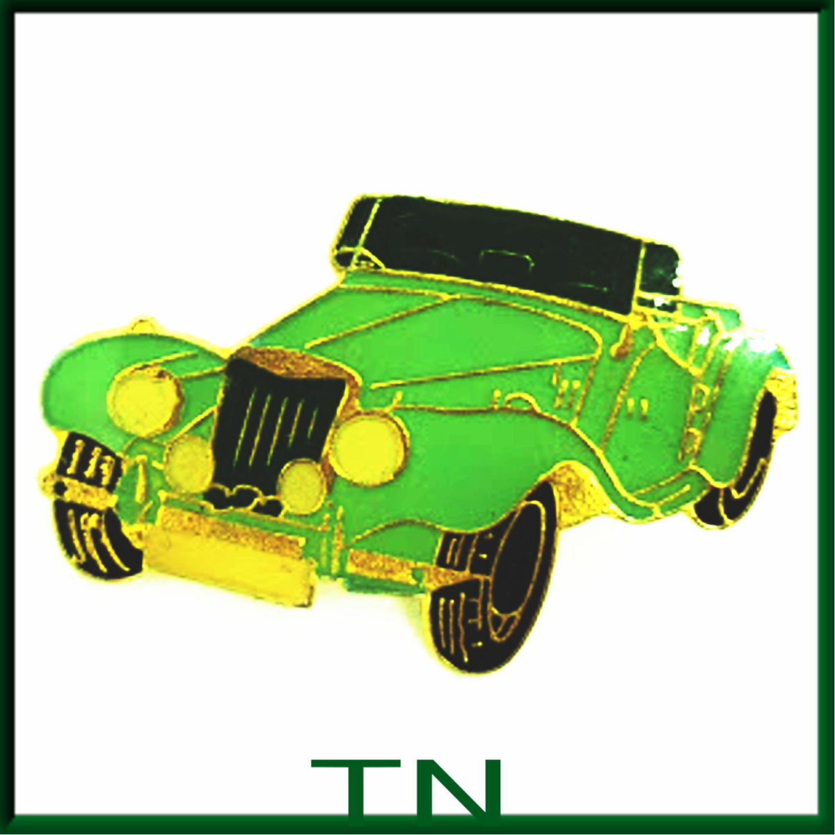  free shipping } green. open car * automobile pin badge A00289