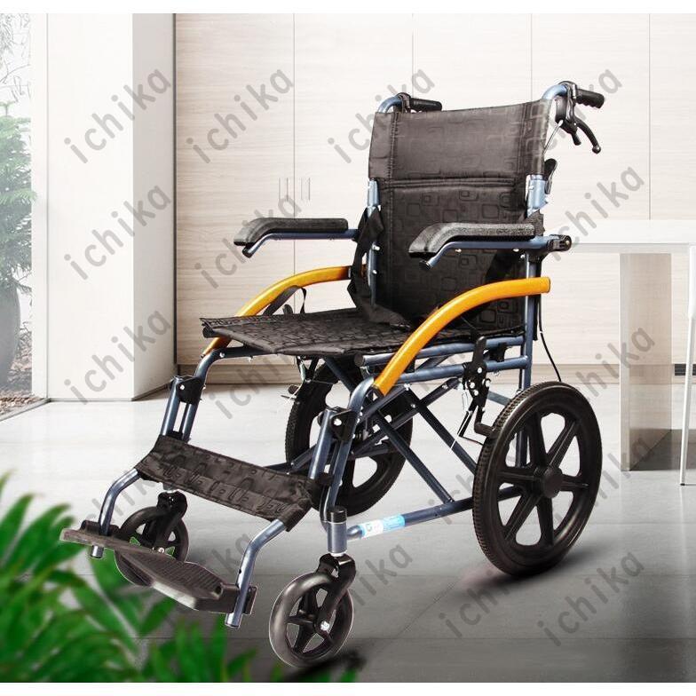  wheelchair folding handcart wheelchair light weight self-propulsion assistance combined use | for assistance assistance brake attaching self-sealing tire . breaking type handicapped Respect-for-the-Aged Day Holiday ventilation 