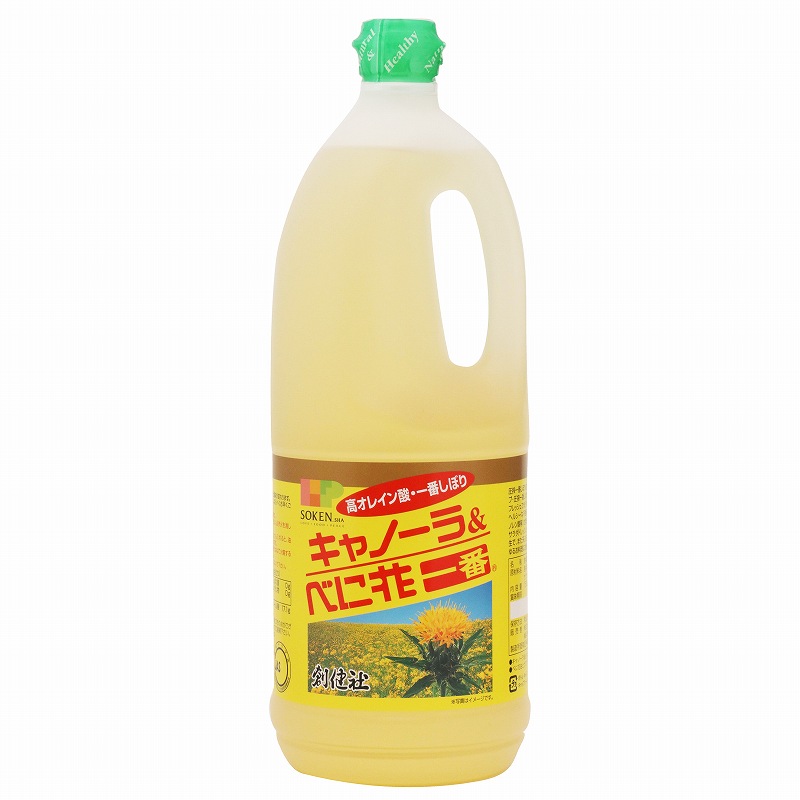 創健社 キャノーラ＆べに花一番 1.5kg ペットボトルの商品画像