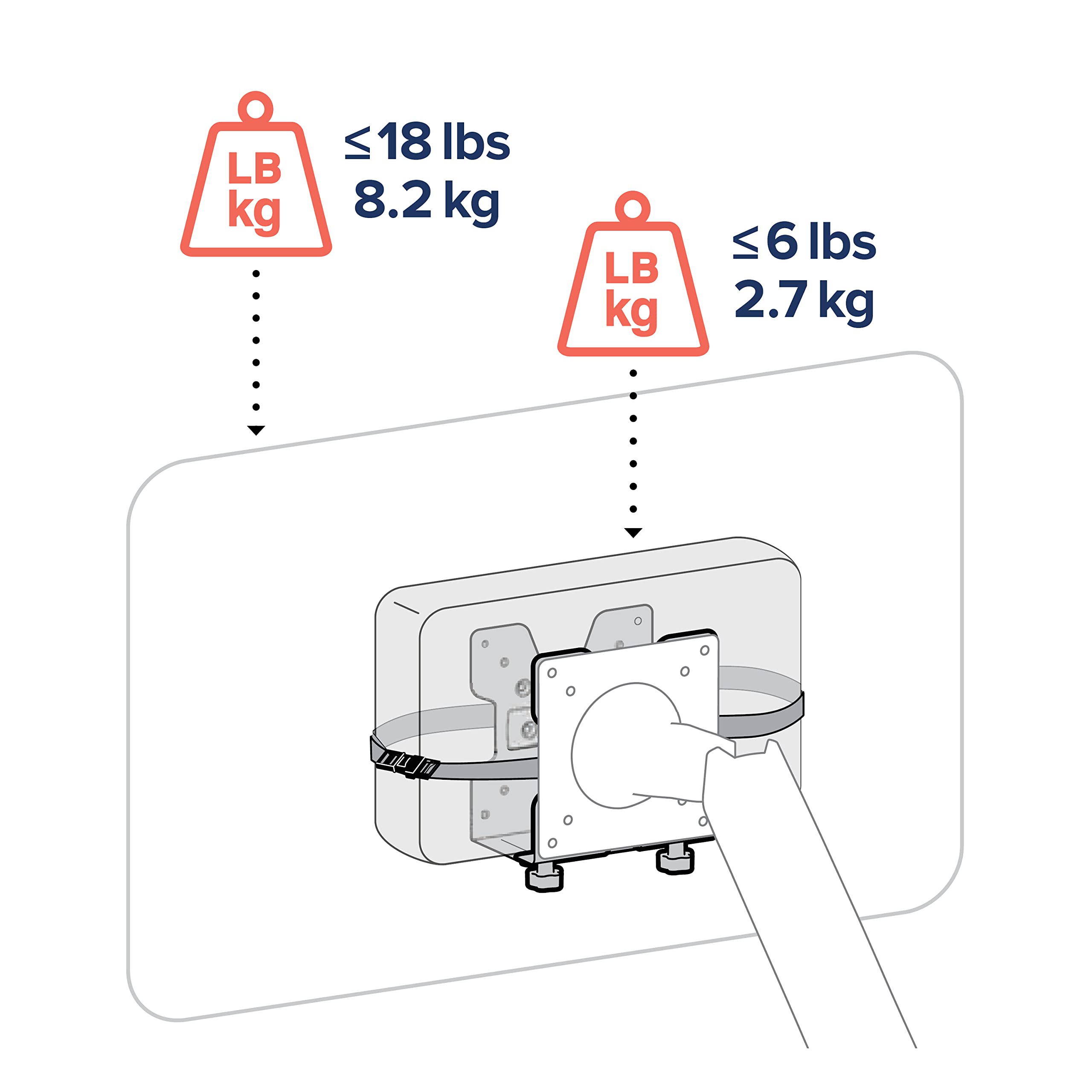 ERGOTRON L goto long small size PC. thin client installation system black VESA standard correspondence 80-107-200