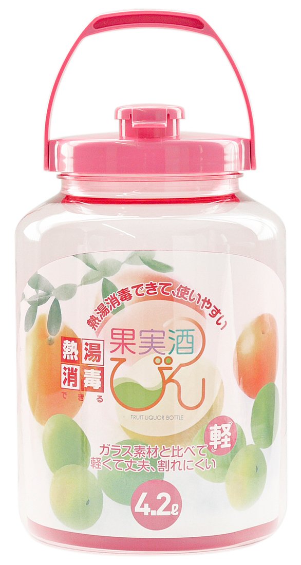 . hot water disinfection is possible heat-resisting fruits sake bin R type 4.2L....