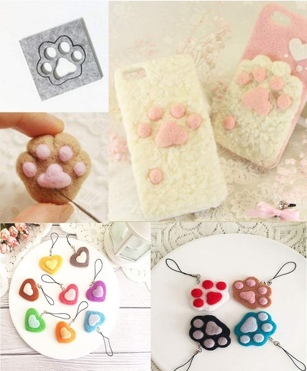  приятный MoMo шерстяной войлок .. форма 10 шт. комплект рукоделие рукоделие DIY mold выше like золотой type 