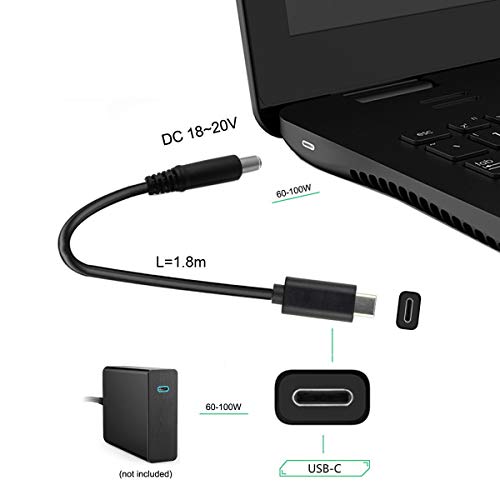  type C USB-C input - LAP top notebook for DC 5.5 * 2.1mm power supply PD charge cable 