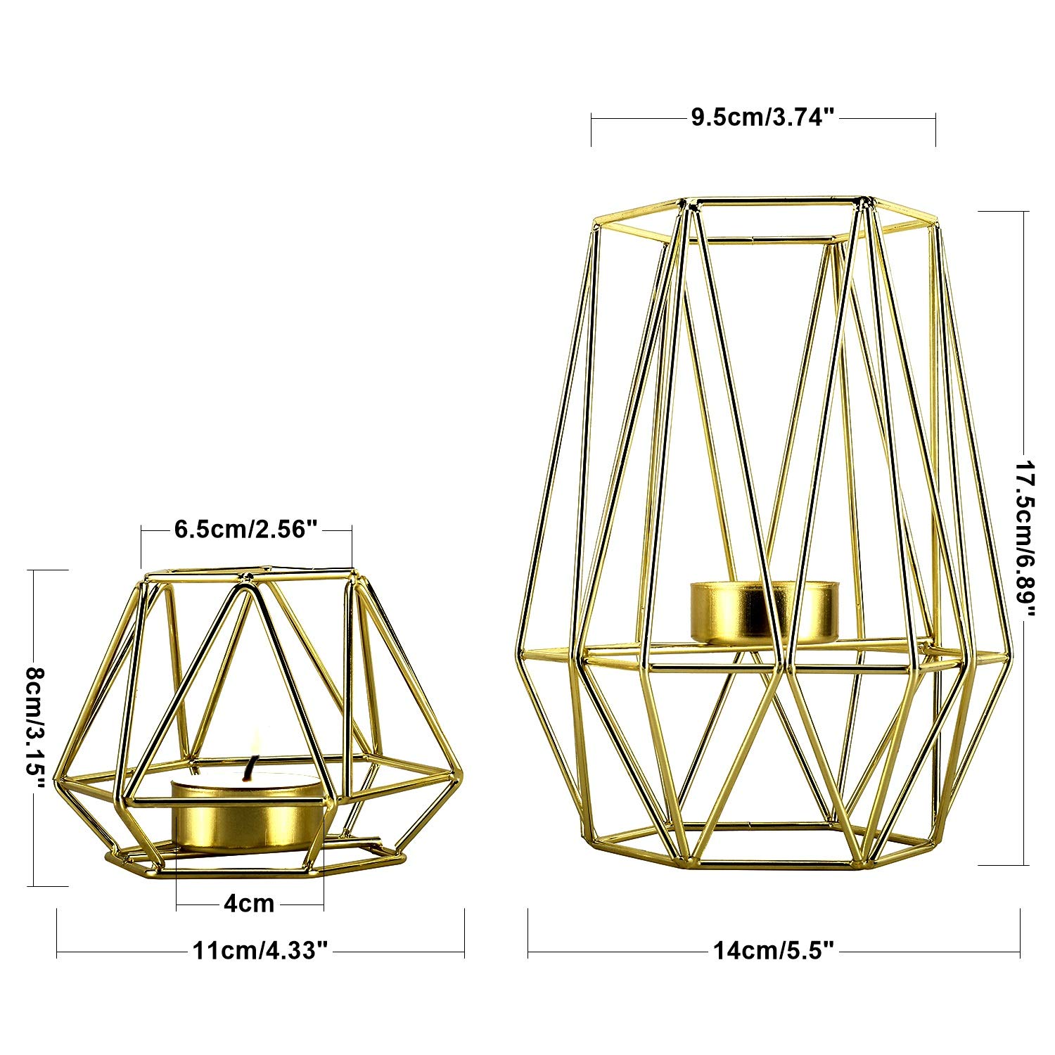 8MILELAKE Gold . what .. metal tea light candle holder iron frame . pcs 2 piece set . interval and, bathroom. equipment ornament therefore coffee table. ornament 