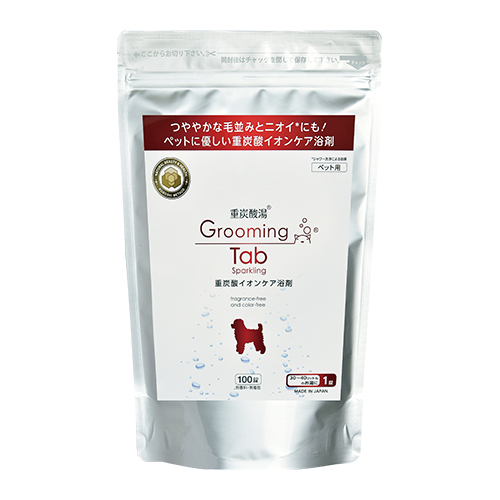 ホットアルバム炭酸泉タブレット グルーミングタブ 重炭酸イオンケア浴剤 100錠×1個の商品画像