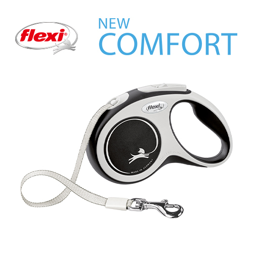 フレキシ ニューコンフォート 小型犬用 テープタイプ 5m（ブラック）の商品画像