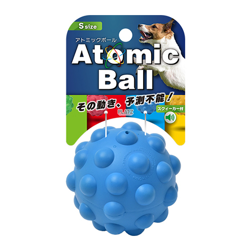 プラッツ 犬 おもちゃ アトミックボール S ブルー 犬用おもちゃの商品画像