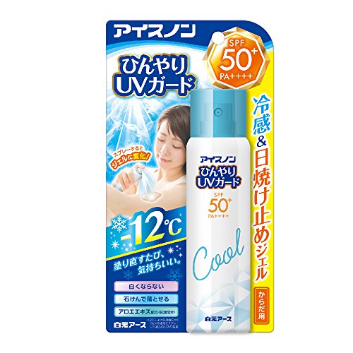 白元アース アイスノン ひんやりUVガード SPF50＋ PA＋＋＋＋ 60g×1 アイスノン 日焼け止めの商品画像