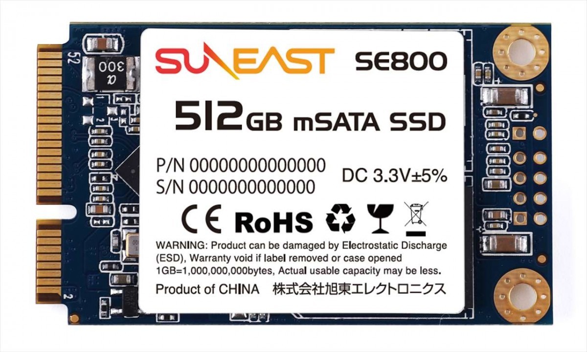 【新品・未使用】M.2 SSD 512GB SUNEAST SE800 SUNEAST SE800-m512GB ［SE800 mSATA 512GB］ 内蔵型SSD - 最安値