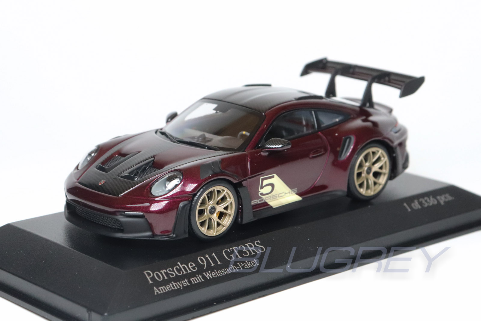 ミニチャンプス ポルシェ 911 （992） GT3RS 2023 シルバー （1/43