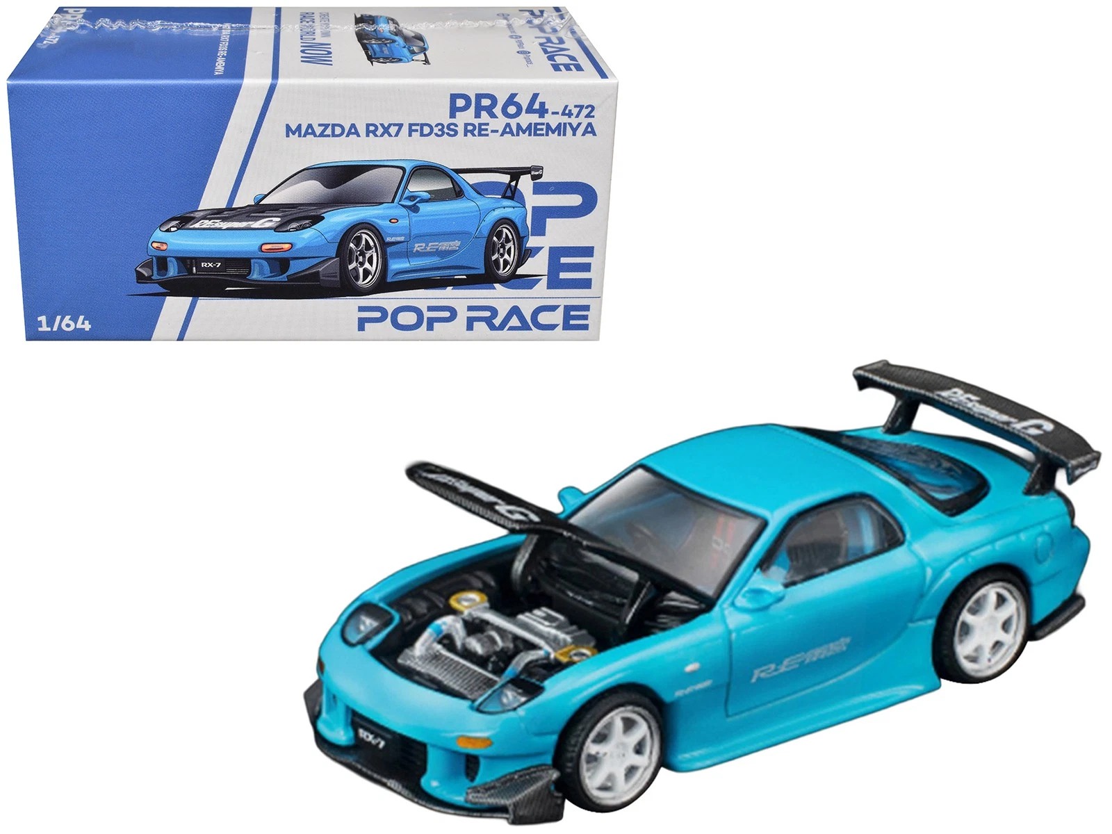 MAZDA RX7 RE-AMEMIYA（ライトブルー×ブラック） 2026東京オートサロン