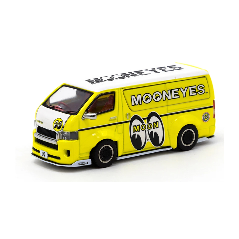 Toyota Hiace Widebody Mooneyes （1/64スケール T64-038-ME） おもちゃのミニカーの商品画像