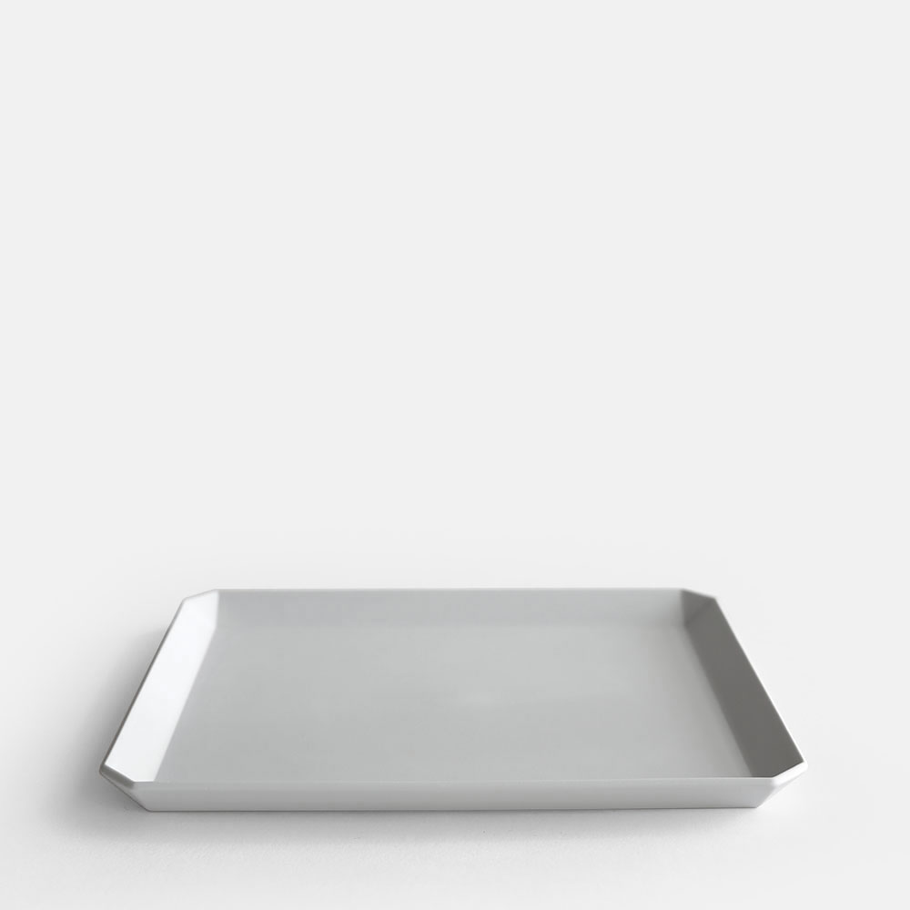 1616 / arita japan TY Square Plate 200 （Plain Gray） 食器皿の商品画像