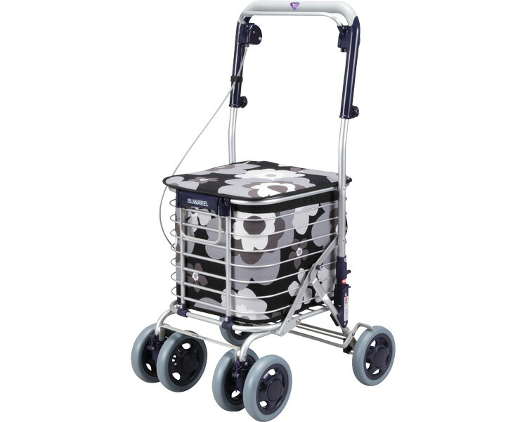  You ba industry s crack ru/ AS-0275 floral print Monotone Respect-for-the-Aged Day Holiday . buying thing Cart shopping Cart Mother's Day silver 