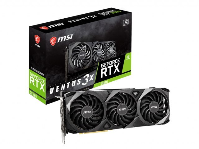 中古 MSI GeForce RTX 3090 VENTUS 3X 中古】MSI GeForce RTX 3090 VENTUS 3X 24G OC RTX3090/24GB(GDDR6X
