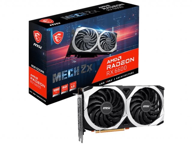 グラフィックボード・グラボ・ビデオカード MSI RX6600 MSI Radeon RX 6600 MECH 2X 8G グラフィックボード、ビデオカード