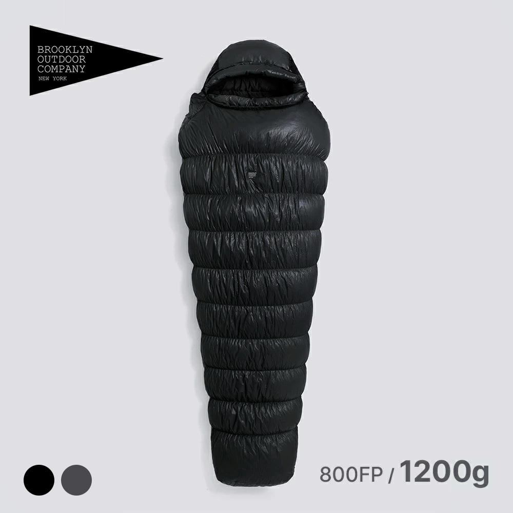 BROOKLYN OUTDOOR COMPANY (ブルックリンアウトドアカンパニー) BOC The Catskills Sleeping Bag 800FP 1200g マミー型 寝袋の商品画像