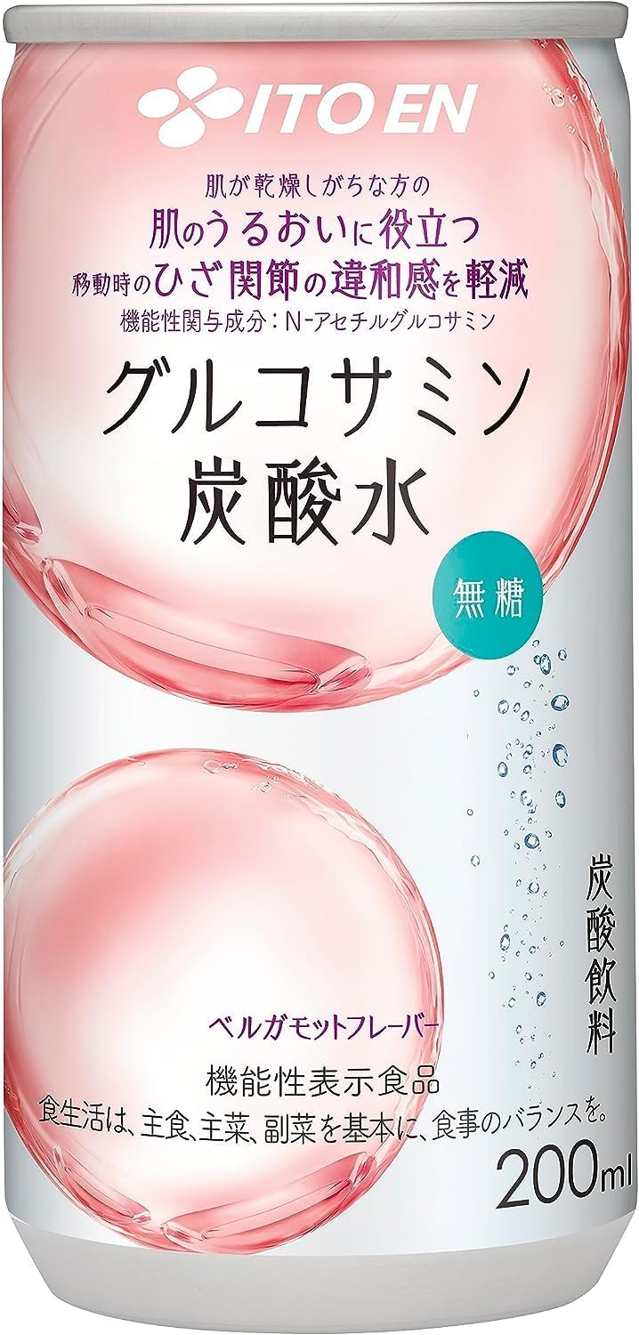 伊藤園 グルコサミン炭酸水 200ml × 60本 缶 発泡水、炭酸水の商品画像