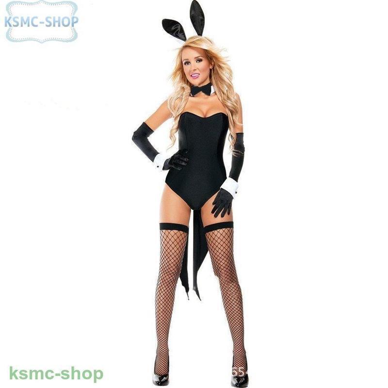  costume bunny girl lady's party Christmas Event black rabbit ear butterfly necktie tuxedo manner 