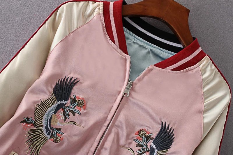  Japanese sovenir jacket вышивка мужской женский Phoenix жакет стиль милитари пальто 2way внешний мужской блузон двусторонний cup ru