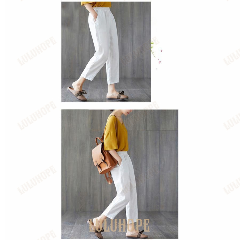  cropped pants lady's thin trousers bottoms cropped pants summer pants part shop put on 