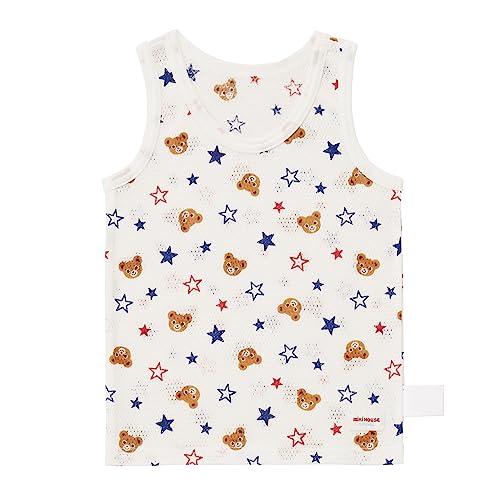 [ Miki House ] tank top underwear mesh total pattern man baby Kids child clothes anti-bacterial .u il s made in Japan cotton 100%