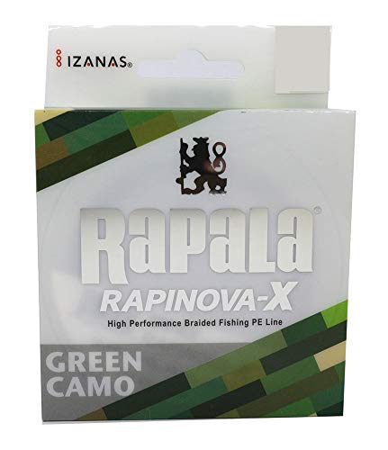 RaPaLa ラピノヴァX カモカラー 8号 100m（グリーン カモ） 釣り糸、ラインの商品画像