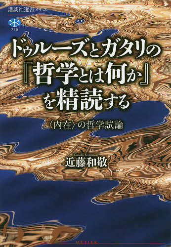 ドゥルーズとガタリの『哲学とは何か』を精読する　〈内在〉の哲学試論 （講談社選書メチエ　７３０） 近藤和敬／著の商品画像