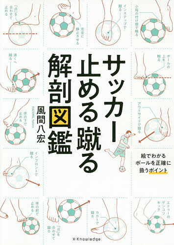 サッカー止める蹴る解剖図鑑 風間八宏／著の商品画像