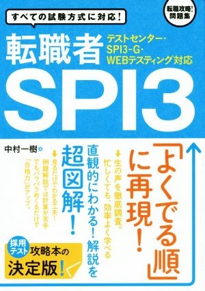  job changing person SPI3 test center *SPI3-G*WEBte stay ng correspondence | Nakamura one .( author )