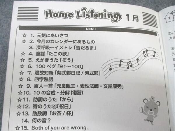 WF01-043...Home Listening 1 month unused goods 2015 CD1 sheets attaching 02s4B