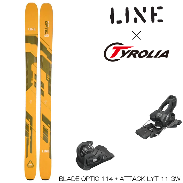  линия лыжи 23-24 LINE BLADE лезвие OPTIC 114 + 25 Tyrolia Chiroria ATTACK A'ttaak 11 LYT крепления комплект 