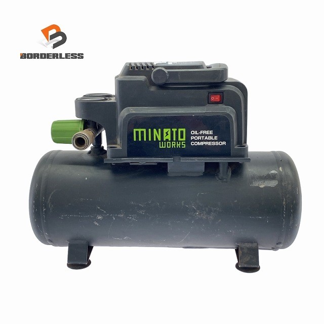 ミナト 静音オイルレス型エアーコンプレッサー CP-20Si （100V/タンク