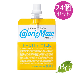 大塚製薬 カロリーメイト ゼリー フルーティミルク味×24個 カロリーメイト バランス栄養、栄養調整食品の商品画像