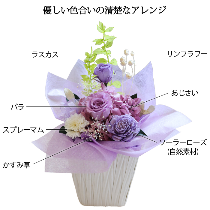 | preserved flower | present . flower ... the first tray .. not family Buddhist altar O-Bon ..[ manner ..... super ] gift .. Japanese style Blizzard flower 