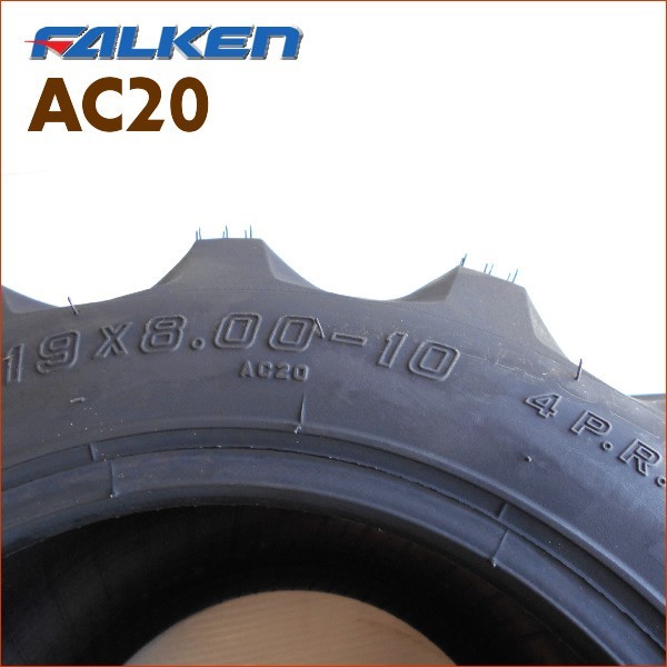 AC20 19X8.00-10 4PR шина 2 шт + камера 2 шт. комплект грузовик для шина Falken производства 19X800-10