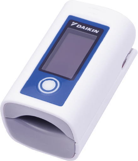 ダイキン ダイキン 医療機器認証 指先クリップ型パルスオキシメーター ライトテックDP1 DP1-PRD-004 （ネイビー） 心拍計の商品画像