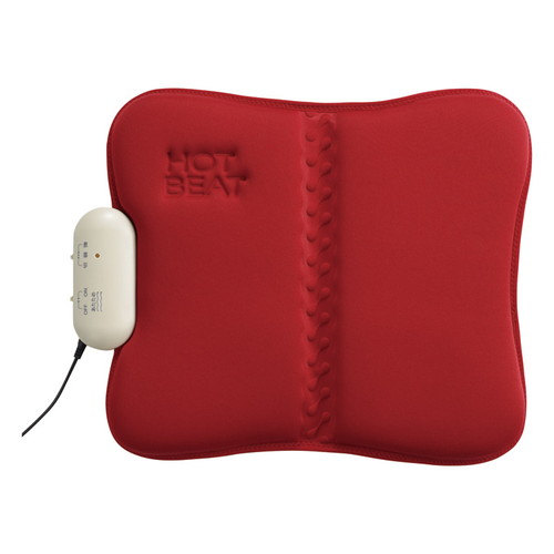 ツインバード ホットシートマッサージャー HOT BEAT レッド EM-2538R