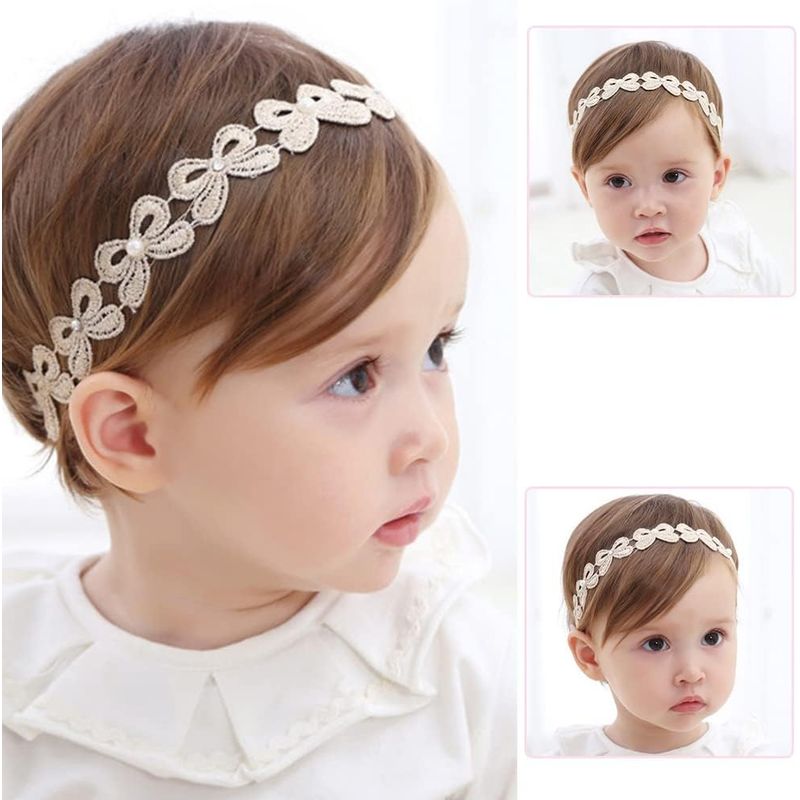  baby hair band 4 pcs insertion . baby hair accessory child girl hair ornament race lovely stylish baby head band gum band .