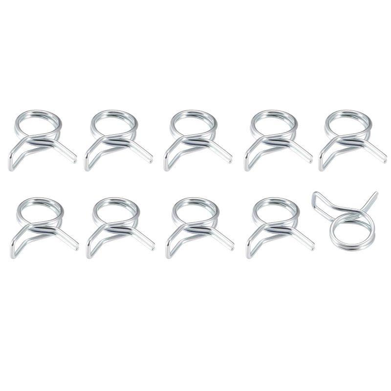 METALLIXITY spring шланг зажим 6 mm 10 шт двойной тросик spring сталь зажим 6.5 mm-7.2 mm наружный диаметр для Home ga-