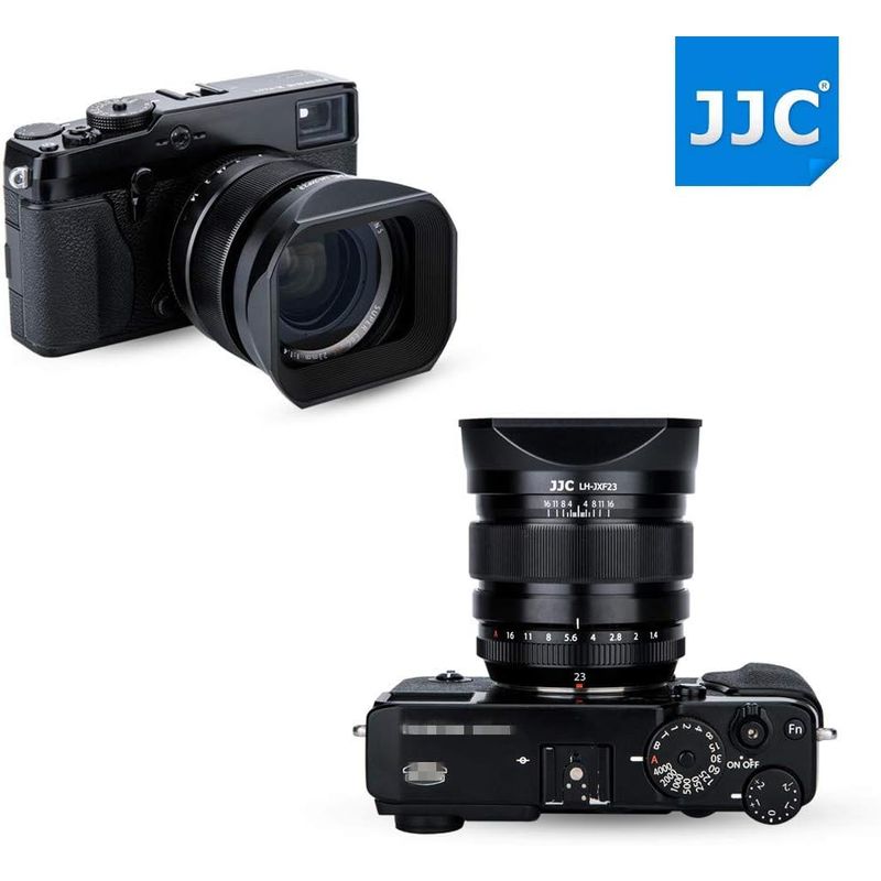 JJC metal square lens hood + hood cap Fuji film Fujifilm Fujinon XF 23mm F1.4 R &amp;