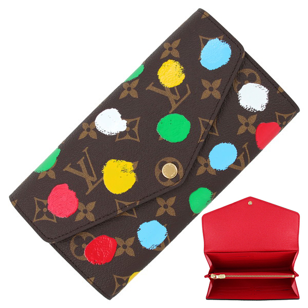 LOUIS VUITTON 草間彌生 × モノグラム ポルトフォイユ・サラ M81980