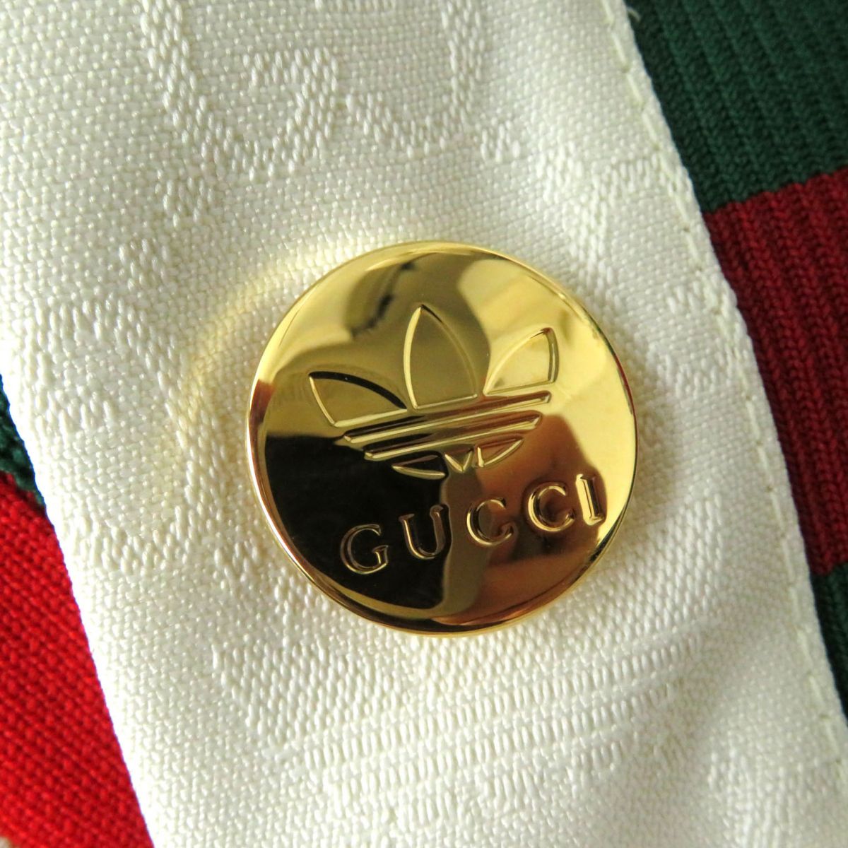  не использовался товар * стандартный товар сделано в Италии Gucci Adidas сотрудничество 703000 женский Short Jump костюм белый × Sherry линия 36 обычная цена 363000 иен 